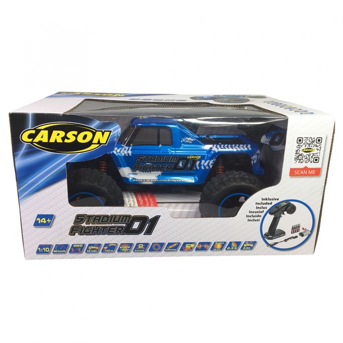 Buggy XS Stadium Fighter 100% RTR bleu - CARSON 500404252 - 1/10