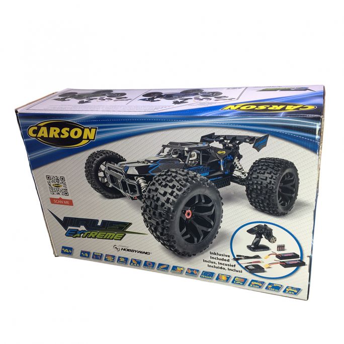 Buggy Virus Extrême 2.4G 100% RTR, bleu - CARSON 500409074 - 1/8