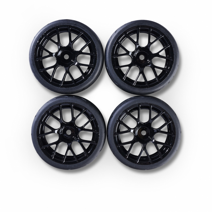 Set de 4 roues Y-Design, Black - CARSON 500900187 - 1/10