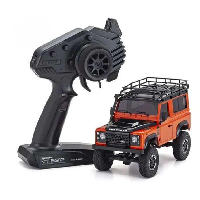 Mini- Z 4x4 MX-01 Land-Rover Defender 90 Adventure, Orange - Kyosho 32531MO