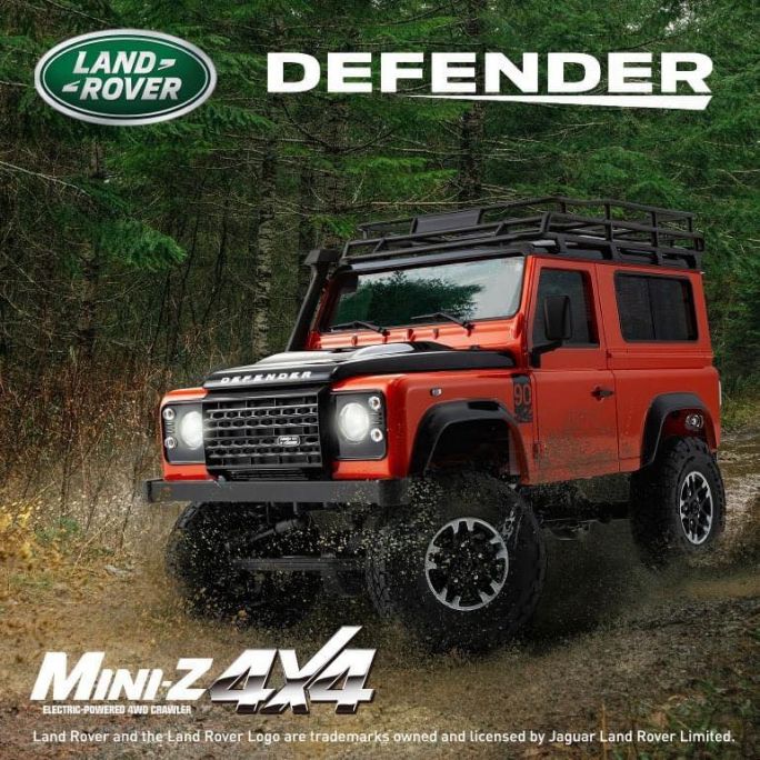 Mini- Z 4x4 MX-01 Land-Rover Defender 90 Adventure, Orange - Kyosho 32531MO