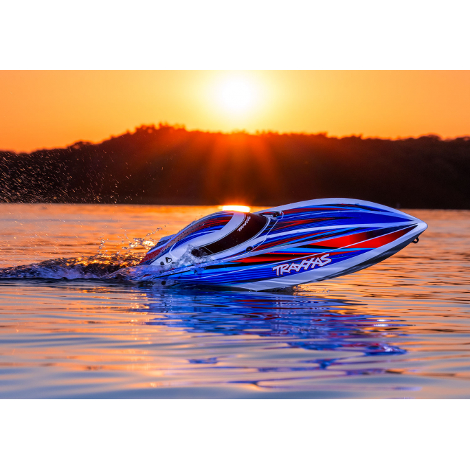 Bateau Offshore Disruptor VXL 4S RTR, Bleu - Traxxas 106064-4-BLUE