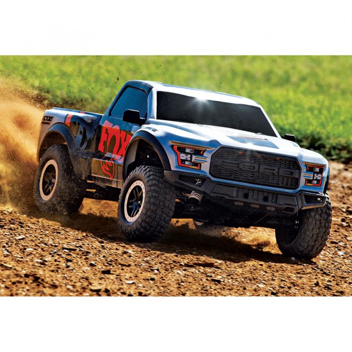 Ford Raptor F-150 Raptor Brushed FOX, RTR, avec accus/chargeur usb - TRAXXAS 58094-8-FOX - 1/10