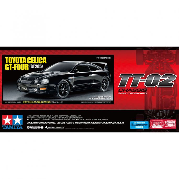 Toyota Celica GT-Four TT02 en KIT - TAMIYA 58743 - 1/10