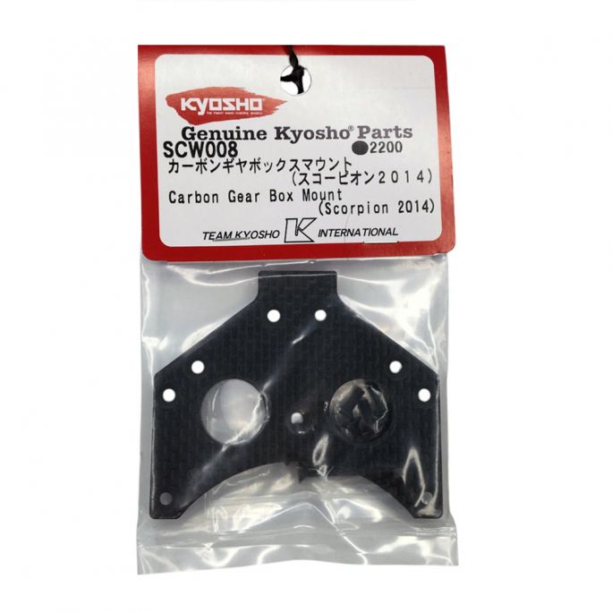 Support de Carter de Transmission Carbone Scorpion 2014 - Kyosho SCW008