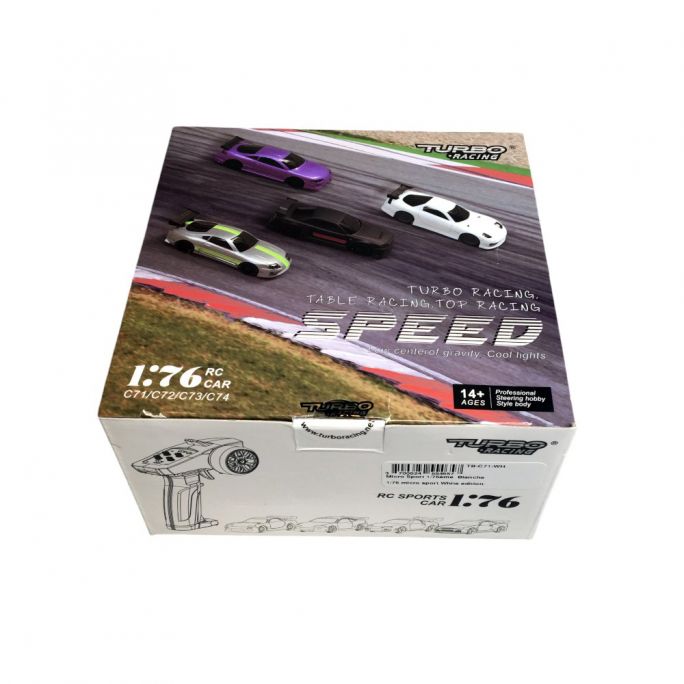 Voiture micro sport "C-71", Blanche RTR - Turbo Racing C71WH - 1/76