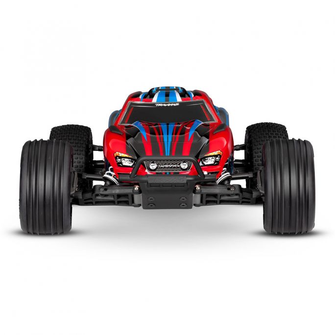 Stadium Truck Rustler XL-5, RTR (Accu/chargeur/radio) - Traxxas 37254-8-RED - 1/10