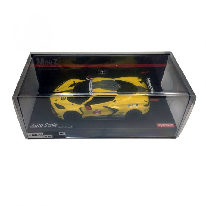 Autoscale Mini-Z Chevrolet Corvette C8R racing, MR03 Jaune (W-MM) - Kyosho MZP244Y