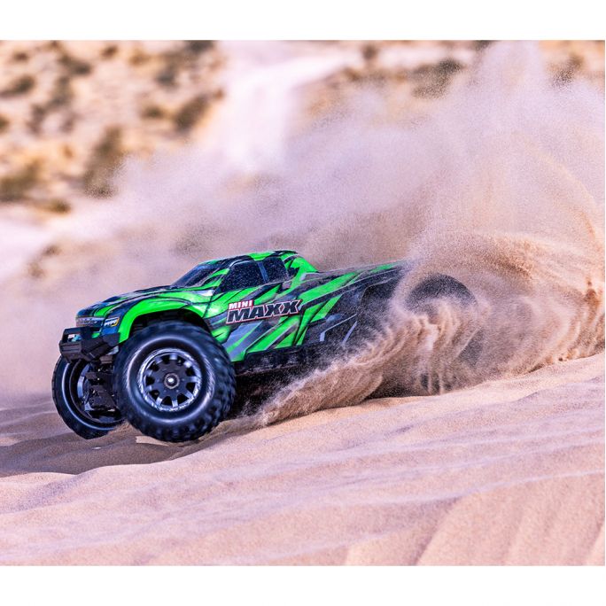 Mini MAXX BL-2S RTR (Accu/Chargeur USB), Vert - Traxxas 107154-1 - 1/10