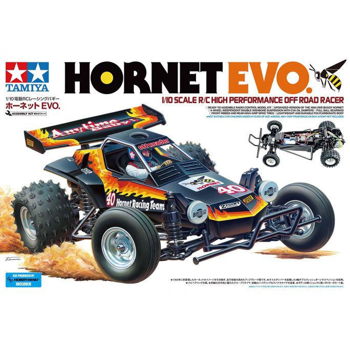 Hornet EVO, 2WD, en Kit - Tamiya 58742 - 1/10