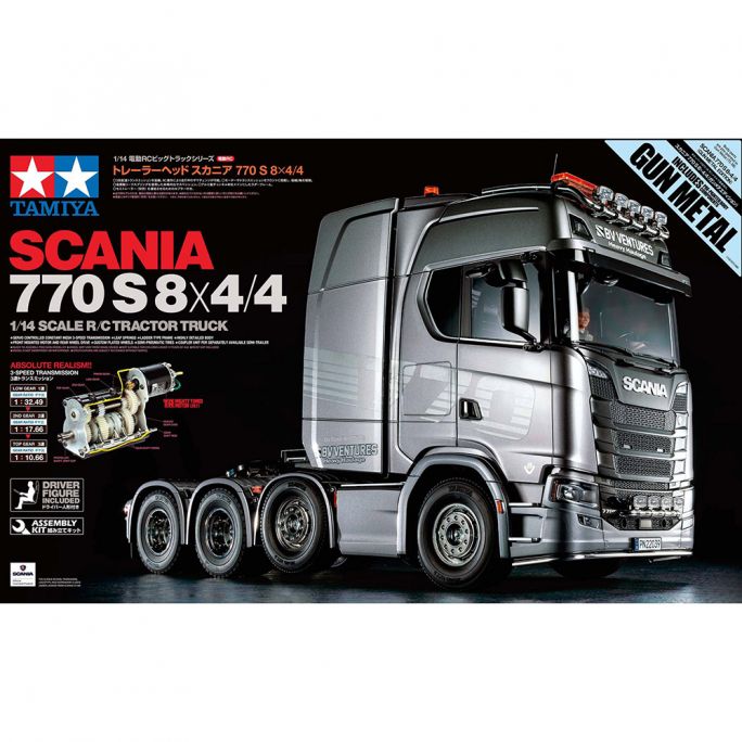 Camion Scania 770 S 8x4/4 Gun Metal, en Kit - TAMIYA 56376 - 1/14