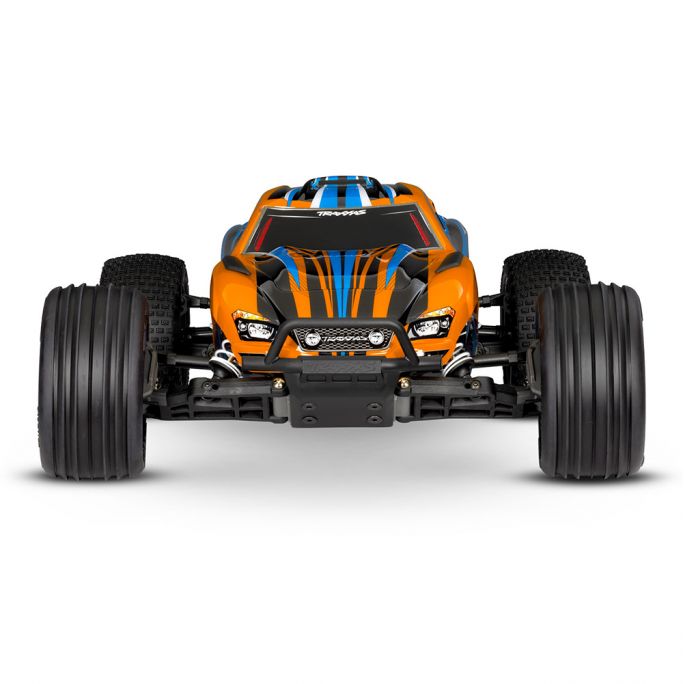 Stadium Truck Rustler XL-5, RTR (Accu/chargeur/radio), Orange - Traxxas 37254-8-ORNG - 1/10