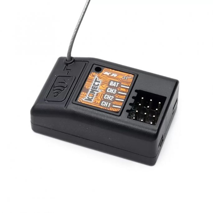 Radio 2.4 GHZ KT3X 3 voies + récepteur KR3X - KONECT KN-KT3X/SET