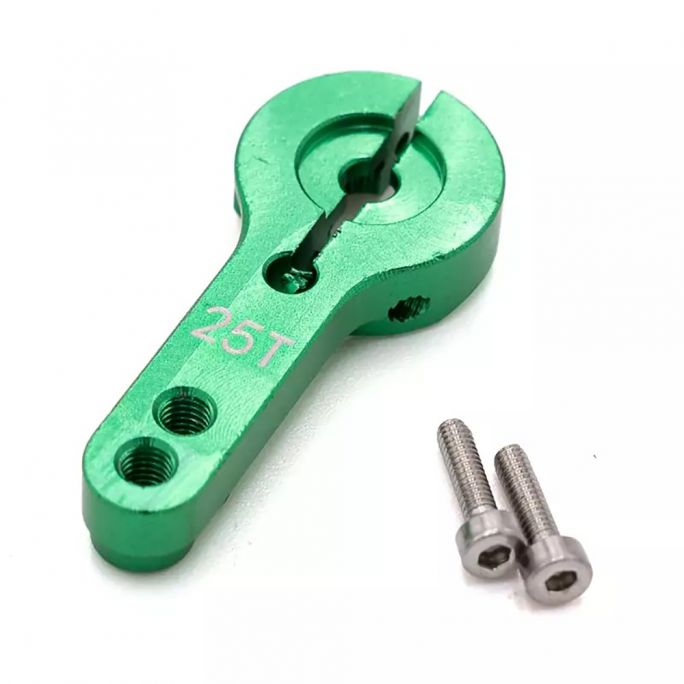 Palonnier de direction en alu 25T Vert 24mm - HOBBYTECH HT-510025-GR