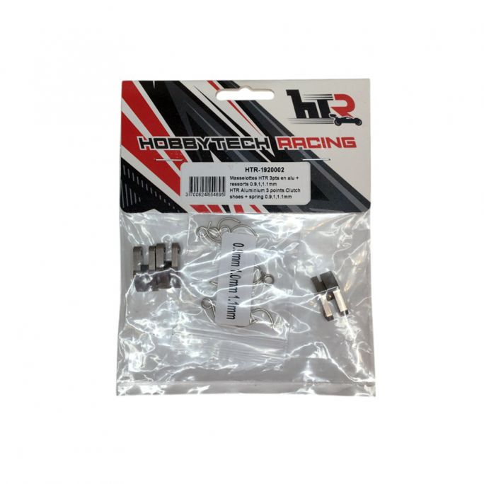 3 Masselottes 3pts en aluminium + 9 ressorts 0.9, 1, 1.1mm - HOBBYTECH HTR-1920002