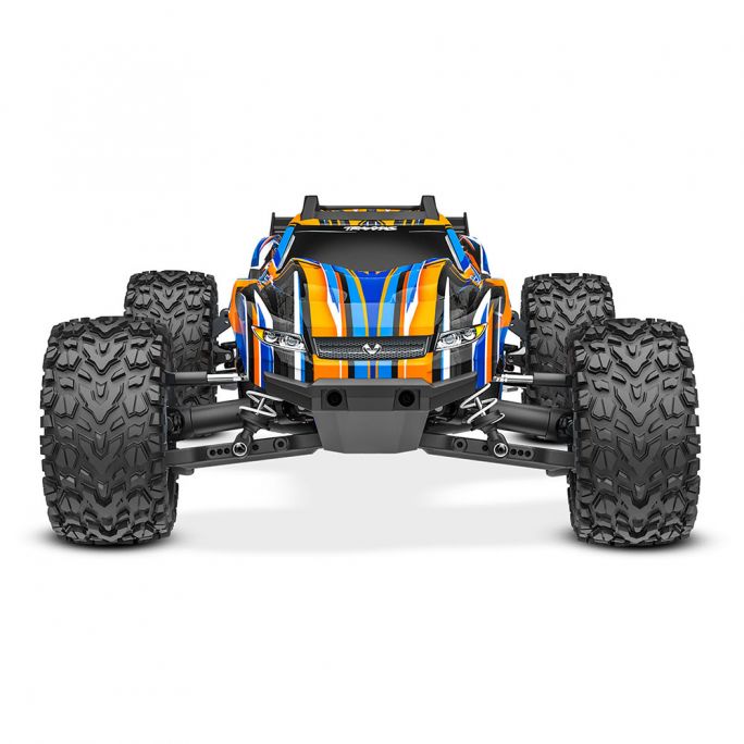 Stadium Truck Rustler 4x4 HD VXL 3S TSM, RTR, Orange - TRAXXAS 67376-4 - 1/10