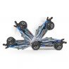 Stadium Truck Rustler 4x4 HD VXL 3S TSM, RTR, Bleu - TRAXXAS 67376-4 - 1/10