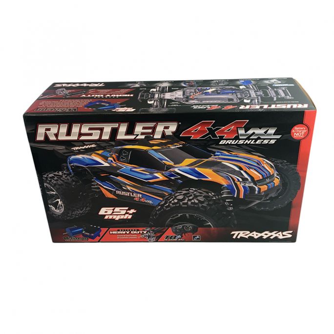 Stadium Truck Rustler 4x4 VXL 3S, RTR, 4WD, Rouge - TRAXXAS 67376-4 - 1/10