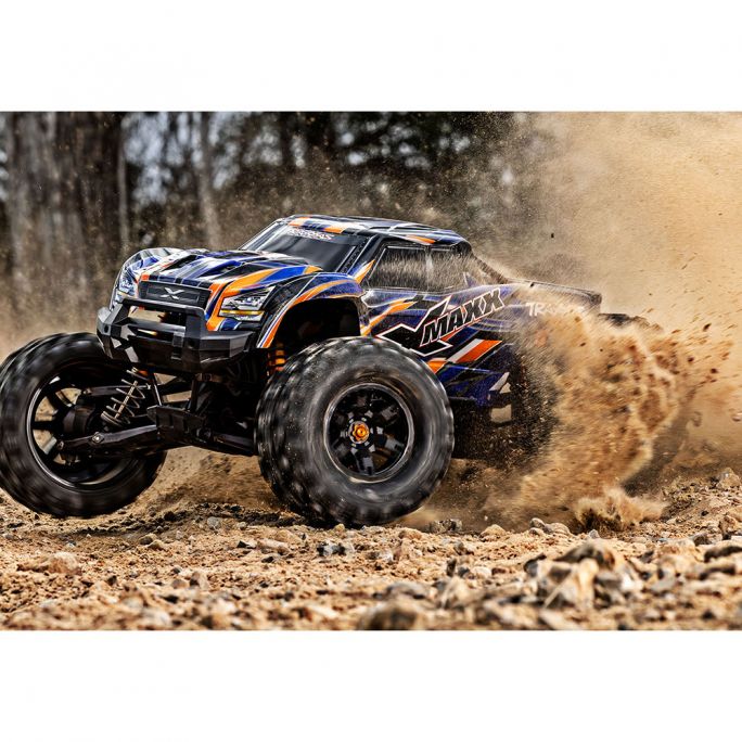 Monster Truck X-MAXX Belted VXL, RTR, 4WD, Orange - TRAXXAS 77096-4 - 1/10