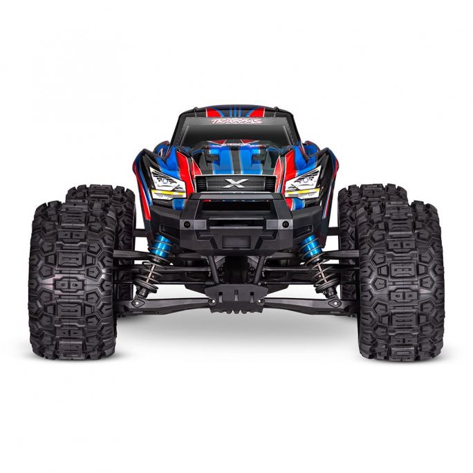 Monster Truck X-MAXX Belted 4X4 8S VXL, RTR, 4WD, Bleu - TRAXXAS 77096-4 - 1/5