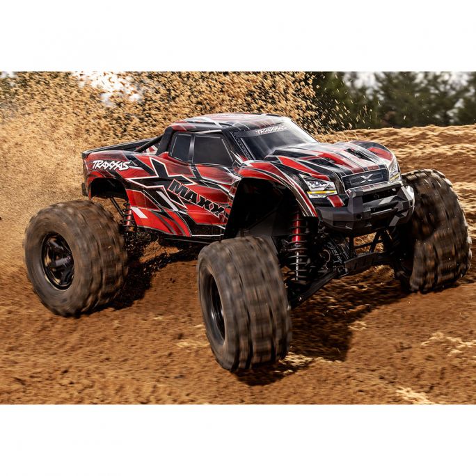 Monster Truck X-MAXX Belted 4X4 8S VXL, RTR, 4WD, Rouge - TRAXXAS 77096-4 - 1/5