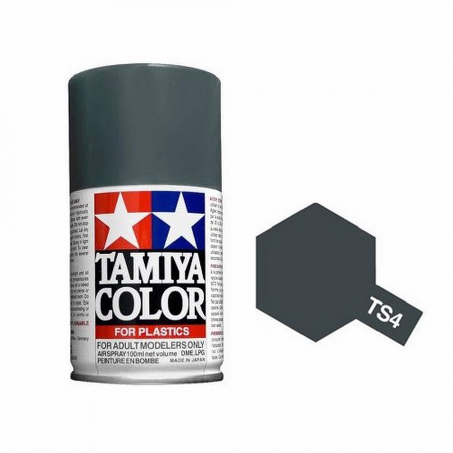 Gris Panzer mat Spray de 100ml-TAMIYA TS4